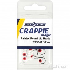 Luck-E-Strike Crappie Magic Painted Round Jig Heads 10 ct Pack 976708